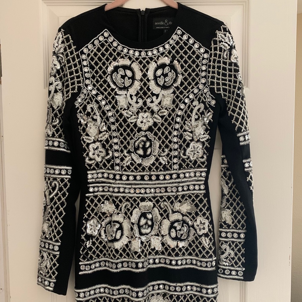 Needle & Thread Never Worn Hand-beaded dress